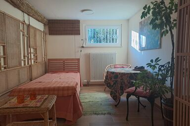 Paradiesgarten am Saaleufer - Einzelzimmer, Etagendusche oder -bad, gartenseitig