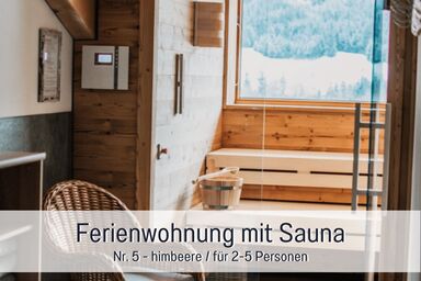 Ferienwohnungen Scholl - Wohnung 5 - himbeere - 3 Schlafz. - 100 qm- Sauna