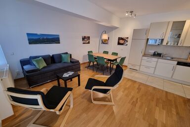 City Appartements Villach - Appartement/Fewo, Dusche und Badewanne, Terrasse