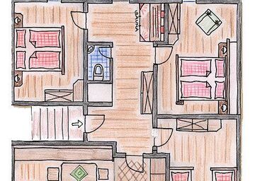 Öd-Biobauernhaus - Fewo B Adlerhorst (4-7 Personen/3 SZ)