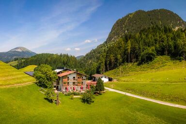 Bio-Berggasthof Bachrain - "Trattberg Suite" mit Dusche, WC, Balkon
